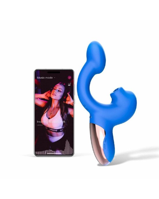 Смарт-вібратор Magic Motion Ponder Blue, подвійна стимуляція, віброяйце+язичок для клітора Смарт-вібратор Magic Motion Ponder Blue, подвійна стимуляція, віброяйце+язичок для клітора
