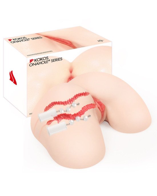 Мастурбатор Kokos 004 Vailla ONAHOLE Real Hips 2WayPlus з вібрацією та масажем Мастурбатор Kokos 004 Vailla ONAHOLE Real Hips 2WayPlus з вібрацією та масажем