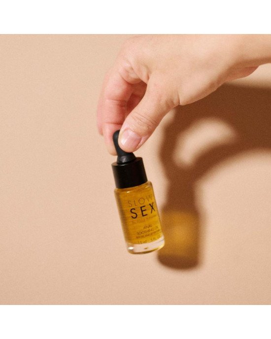 Заспокійлива олія для анального сексу Bijoux Indiscrets Slow Sex Anal Soothing Oil Before & After 15 мл Заспокійлива олія для анального сексу Bijoux Indiscrets Slow Sex Anal Soothing Oil Before & After 15 мл