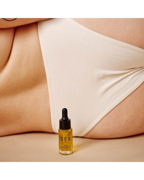 Заспокійлива олія для анального сексу Bijoux Indiscrets Slow Sex Anal Soothing Oil Before & After 15 мл Заспокійлива олія для анального сексу Bijoux Indiscrets Slow Sex Anal Soothing Oil Before & After 15 мл
