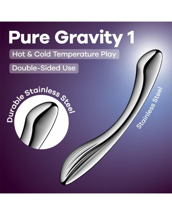 Металевий дилдо Satisfyer Pure Gravity 1 Металевий дилдо Satisfyer Pure Gravity 1