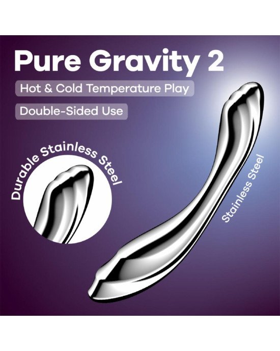 Металевий дилдо Satisfyer Pure Gravity 2 Металевий дилдо Satisfyer Pure Gravity 2