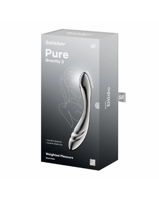 Металевий дилдо Satisfyer Pure Gravity 3 Металевий дилдо Satisfyer Pure Gravity 3