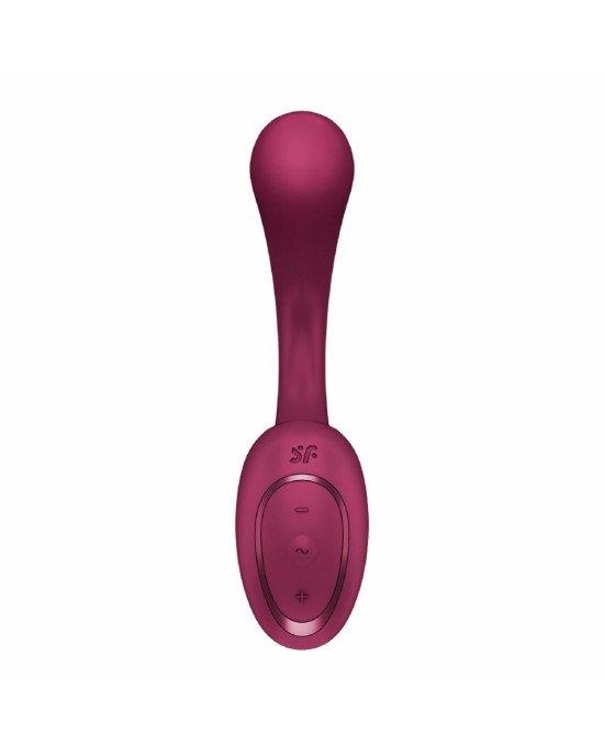 Вагінально-кліторальний вібратор Satisfyer G for Goddess 2 Wine Red, 2 мотори