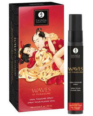 Спрей для посилення слиновиділення Shunga Waves of Pleasure Strawberry Sparkling Wine