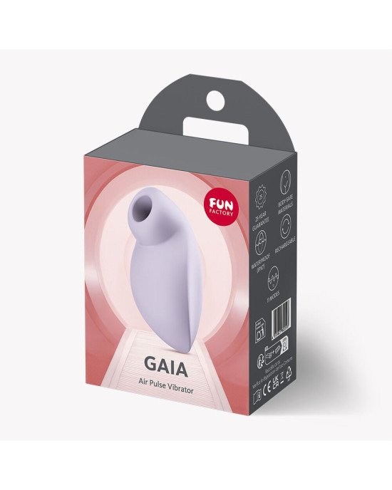 Вакуумний стимулятор Fun Factory Gaia Purple, 11 рівнів вакууму, потужний мотор Вакуумний стимулятор Fun Factory Gaia Purple, 11 рівнів вакууму, потужний мотор