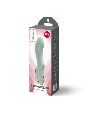 Пульсатор Fun Factory Stronic Dive Light Green, 8 режимів роботи, перезаряджуваний Пульсатор Fun Factory Stronic Dive Light Green, 8 режимів роботи, перезаряджуваний