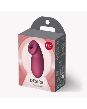 Вакуумний стимулятор Fun Factory Desire Wine Red, 11 режимів роботи, перезаряджуваний Вакуумний стимулятор Fun Factory Desire Wine Red, 11 режимів роботи, перезаряджуваний