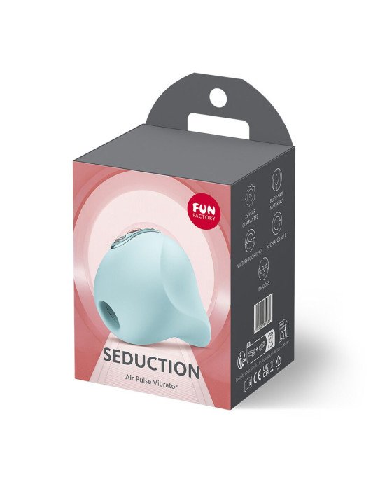 Вакуумний стимулятор Fun Factory Seduction Ice Blue, 11 режимів роботи, перезаряджуваний