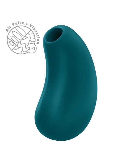 Вакуумний стимулятор Fun Factory Cherie Bottle Green, 12 режимів вібрації, 11 рівнів вакууму