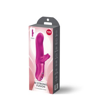 Пульсатор з вібрацією кліторального відростка Fun Factory BI STRONIC FUSION Magenta, 2 мотори Пульсатор з вібрацією кліторального відростка Fun Factory BI STRONIC FUSION Magenta, 2 мотори