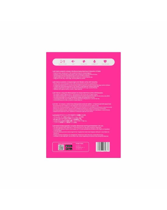 Анальна смарт-вібропробка Lovense Lush Anal, дуже потужна, LED-підсвічування Анальна смарт-вібропробка Lovense Lush Anal, дуже потужна, LED-підсвічування