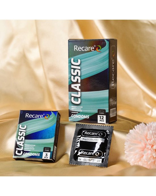 Презервативи Holographic Recare Classic Condoms 3 шт, класичні Презервативи Holographic Recare Classic Condoms 3 шт, класичні