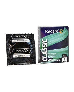 Презервативи Holographic Recare Classic Condoms 3 шт, класичні