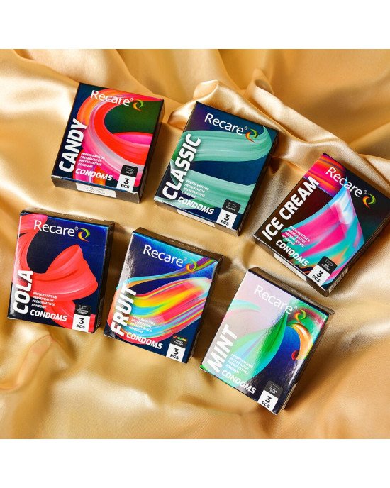 Презервативи Holographic Recare Cola Dotted&Ribbed Condoms 3 шт, з пухирцями і ребрами, аромат: Кола Презервативи Holographic Recare Cola Dotted&Ribbed Condoms 3 шт, з пухирцями і ребрами, аромат: Кола