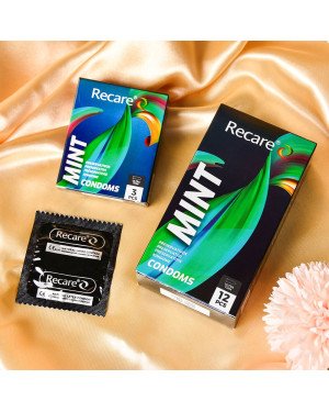 Презервативи Holographic Recare Ultra Thin Mint Condoms 3шт, ультратонкі, аромат: м'ята Презервативи Holographic Recare Ultra Thin Mint Condoms 3шт, ультратонкі, аромат: м'ята