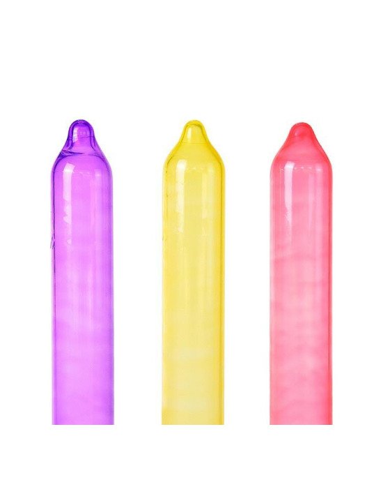 Презервативи Holographic Recare Fruit Flavour Condoms 3 шт, аромати: м'ята, банан, полуниця Презервативи Holographic Recare Fruit Flavour Condoms 3 шт, аромати: м'ята, банан, полуниця