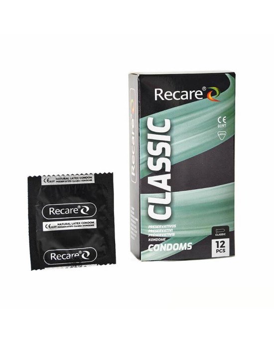 Презервативи Holographic Recare Classic Condoms 12 шт, класичні Презервативи Holographic Recare Classic Condoms 12 шт, класичні