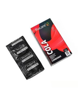 Презервативи Holographic Recare Cola Dotted&Ribbed Condoms 12шт, з пухирцями і ребрами, аромат: Кола Презервативи Holographic Recare Cola Dotted&Ribbed Condoms 12шт, з пухирцями і ребрами, аромат: Кола