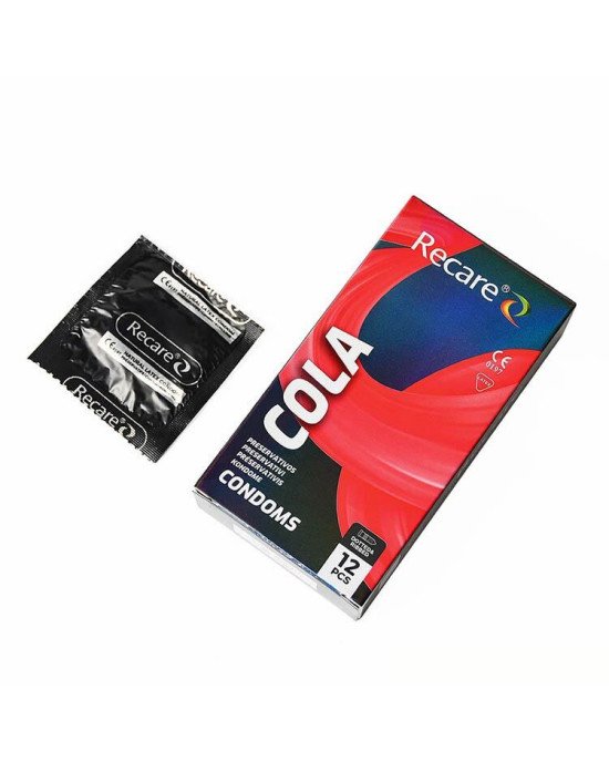 Презервативи Holographic Recare Cola Dotted&Ribbed Condoms 12шт, з пухирцями і ребрами, аромат: Кола Презервативи Holographic Recare Cola Dotted&Ribbed Condoms 12шт, з пухирцями і ребрами, аромат: Кола