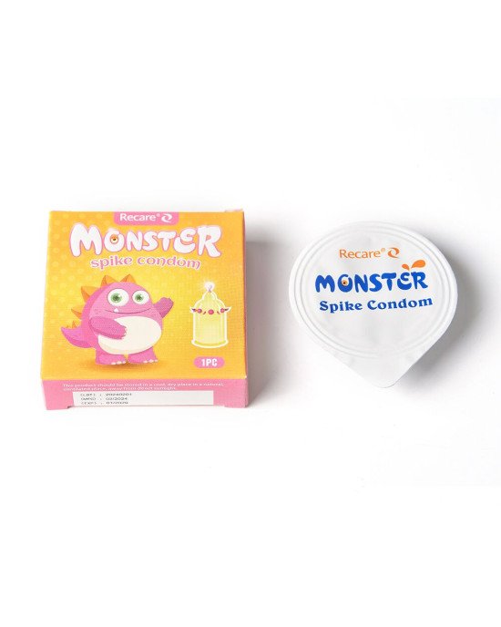 Насадка на член Recare Pink Monster Spike Condom (презерватив з кульками та вусиками) Насадка на член Recare Pink Monster Spike Condom (презерватив з кульками та вусиками)