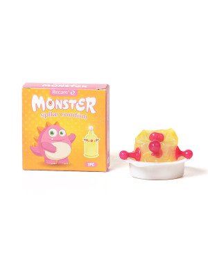 Насадка на член Recare Pink Monster Spike Condom (презерватив з кульками та вусиками)