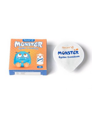 Насадка на член Recare Blue Monster Spike Condom (презерватив з вусиками та спіраллю шипів) Насадка на член Recare Blue Monster Spike Condom (презерватив з вусиками та спіраллю шипів)