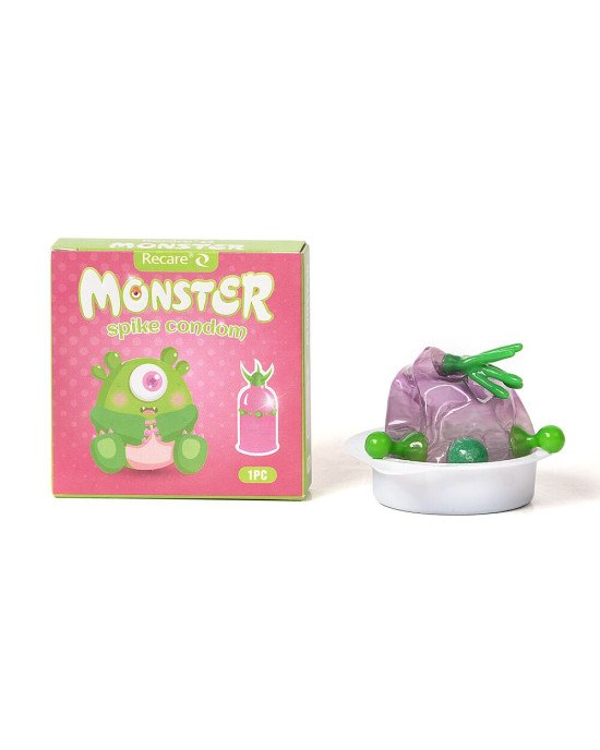 Насадка на член Recare Green Monster Spike Condom (презерватив з рядом кульок і вусиками на кінчику) Насадка на член Recare Green Monster Spike Condom (презерватив з рядом кульок і вусиками на кінчику)