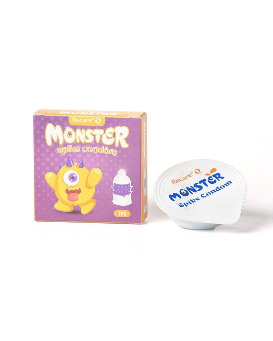 Насадка на член Recare Yellow Monster Spike Condom (презерватив з рядами пухирців та шипів) Насадка на член Recare Yellow Monster Spike Condom (презерватив з рядами пухирців та шипів)