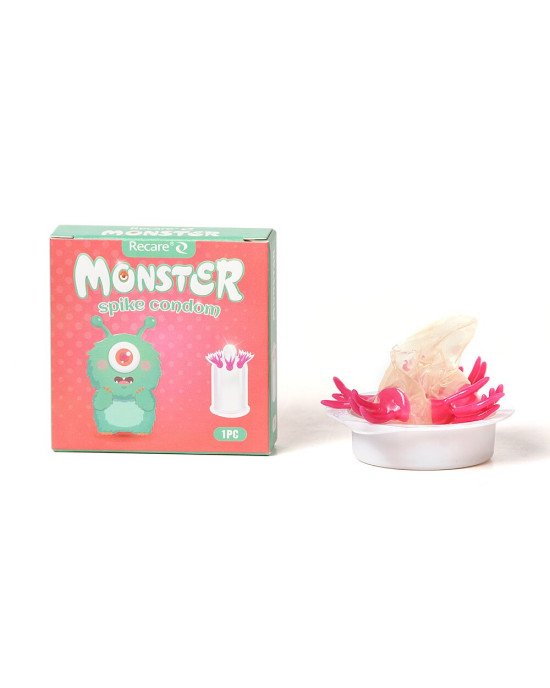 Насадка на член Recare Turquoise Monster Spike Condom (презерватив з вусиками) Насадка на член Recare Turquoise Monster Spike Condom (презерватив з вусиками)
