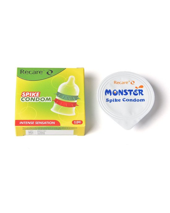 Насадка на член Recare Spike Condom Green (презерватив з рядами шипів) Насадка на член Recare Spike Condom Green (презерватив з рядами шипів)