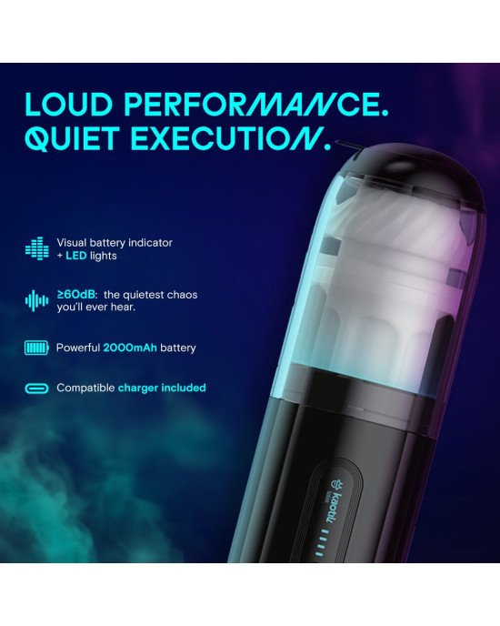 Смарт-мастурбатор Kaotik Labs The Shockwave, режим edging, імітація фрикцій Смарт-мастурбатор Kaotik Labs The Shockwave, режим edging, імітація фрикцій