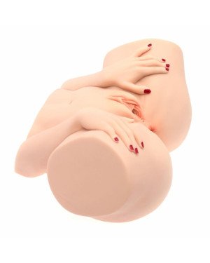 Мастурбатор-півторс Naked Factory BARBIE, вагіна + анус, 2 канали, дуже реалістичний, наскрізний