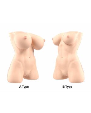 Мастурбатор-торс Naked Factory JESSICA B TYPE, природні груди, дуже реалістичний, наскрізний