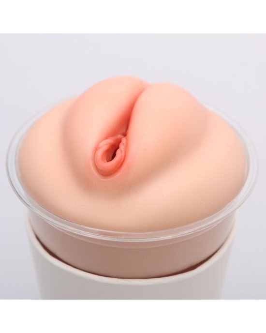 Мастурбатор-вагіна Naked Factory Cup Sleeve V–1, наскрізний Мастурбатор-вагіна Naked Factory Cup Sleeve V–1, наскрізний