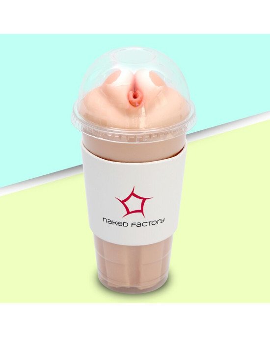 Мастурбатор-вагіна Naked Factory Cup Sleeve V–1, наскрізний Мастурбатор-вагіна Naked Factory Cup Sleeve V–1, наскрізний