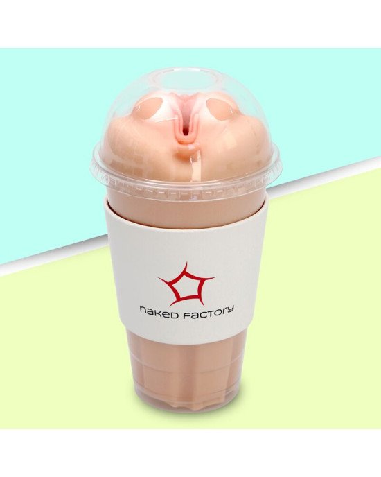 Мастурбатор-вагіна Naked Factory Cup Sleeve V–2, наскрізний Мастурбатор-вагіна Naked Factory Cup Sleeve V–2, наскрізний