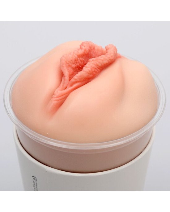 Мастурбатор-вагіна Naked Factory Cup Sleeve V–3, наскрізний Мастурбатор-вагіна Naked Factory Cup Sleeve V–3, наскрізний