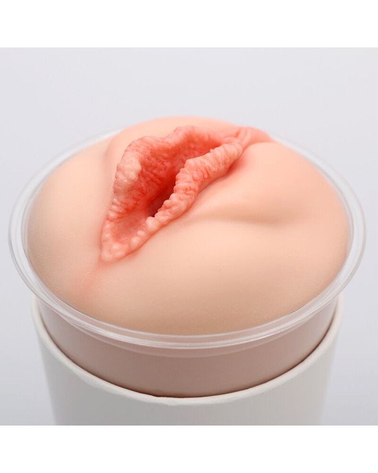 Мастурбатор-вагіна Naked Factory Cup Sleeve V–3, наскрізний Мастурбатор-вагіна Naked Factory Cup Sleeve V–3, наскрізний