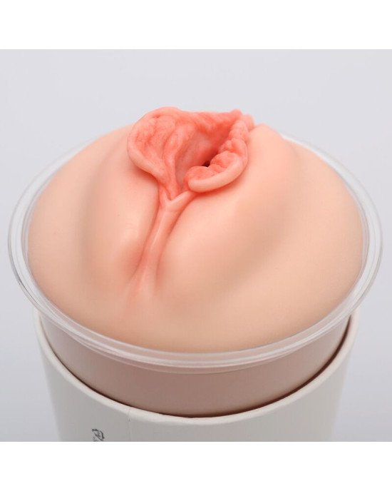 Мастурбатор-вагіна Naked Factory Cup Sleeve V–4, наскрізний Мастурбатор-вагіна Naked Factory Cup Sleeve V–4, наскрізний