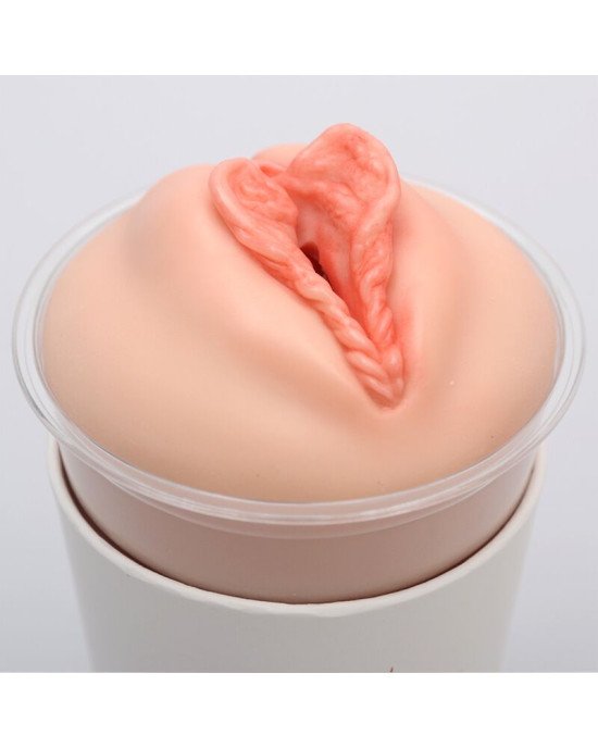 Мастурбатор-вагіна Naked Factory Cup Sleeve V–4, наскрізний Мастурбатор-вагіна Naked Factory Cup Sleeve V–4, наскрізний