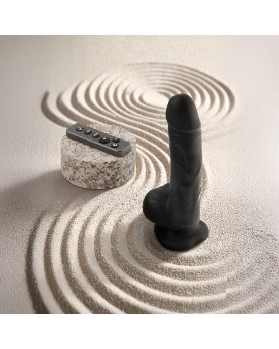 Фалоімітатор з вібрацією і ротацією Strap-On-Me Rotating & Vibrating Realistic Dildo - L - Black Фалоімітатор з вібрацією і ротацією Strap-On-Me Rotating & Vibrating Realistic Dildo - L - Black