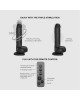 Фалоімітатор з вібрацією і ротацією Strap-On-Me Rotating & Vibrating Realistic Dildo - L - Black Фалоімітатор з вібрацією і ротацією Strap-On-Me Rotating & Vibrating Realistic Dildo - L - Black