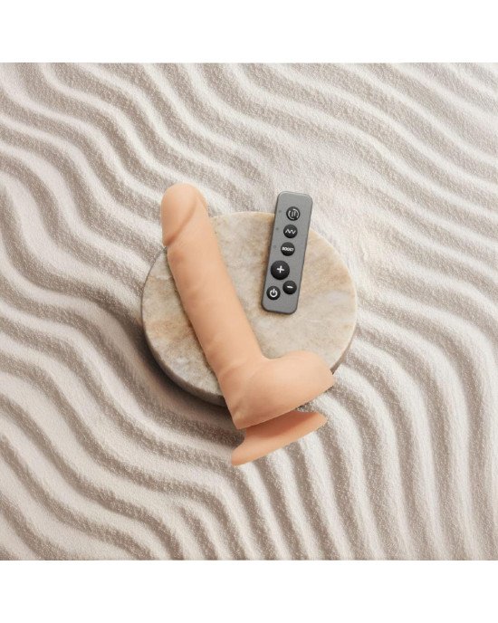 Фалоімітатор з вібрацією і ротацією Strap-On-Me Rotating & Vibrating Realistic Dildo - L - Vanilla Фалоімітатор з вібрацією і ротацією Strap-On-Me Rotating & Vibrating Realistic Dildo - L - Vanilla