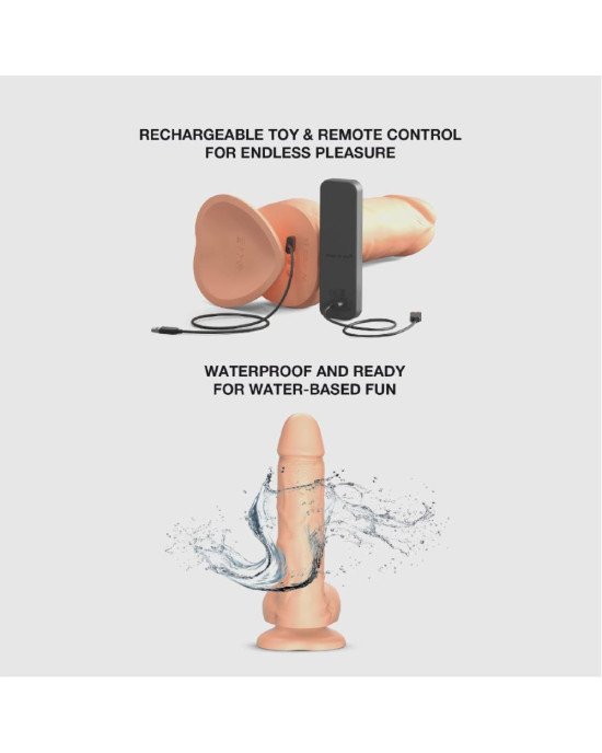 Фалоімітатор з вібрацією і ротацією Strap-On-Me Rotating & Vibrating Realistic Dildo - L - Vanilla Фалоімітатор з вібрацією і ротацією Strap-On-Me Rotating & Vibrating Realistic Dildo - L - Vanilla