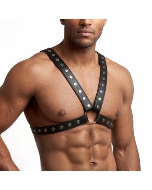 Чоловіча портупея Art of Sex - Spartacus, натуральна, колір чорний, розмір XS-M