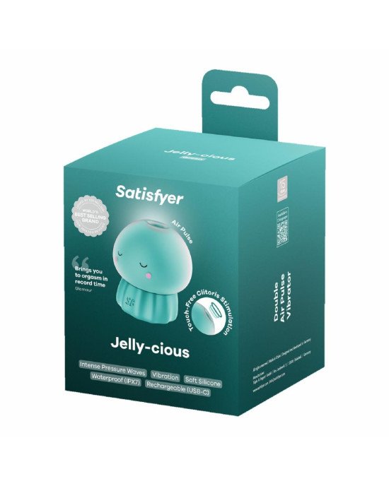 Вакуумний кліторальний стимулятор Satisfyer Jelly-cious Green