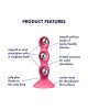 Анальний стимулятор-намистини Satisfyer Triple Ball-R Red Анальний стимулятор-намистини Satisfyer Triple Ball-R Red