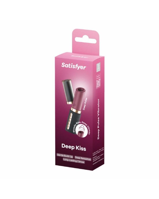 Вакуумний стимулятор Satisfyer Deep Kiss, магнітна технологія 3D Air Pulse, 30 режимів, кришечка Вакуумний стимулятор Satisfyer Deep Kiss, магнітна технологія 3D Air Pulse, 30 режимів, кришечка