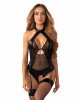Боді Obsessive Dominna crotchless teddy S/M Боді Obsessive Dominna crotchless teddy S/M